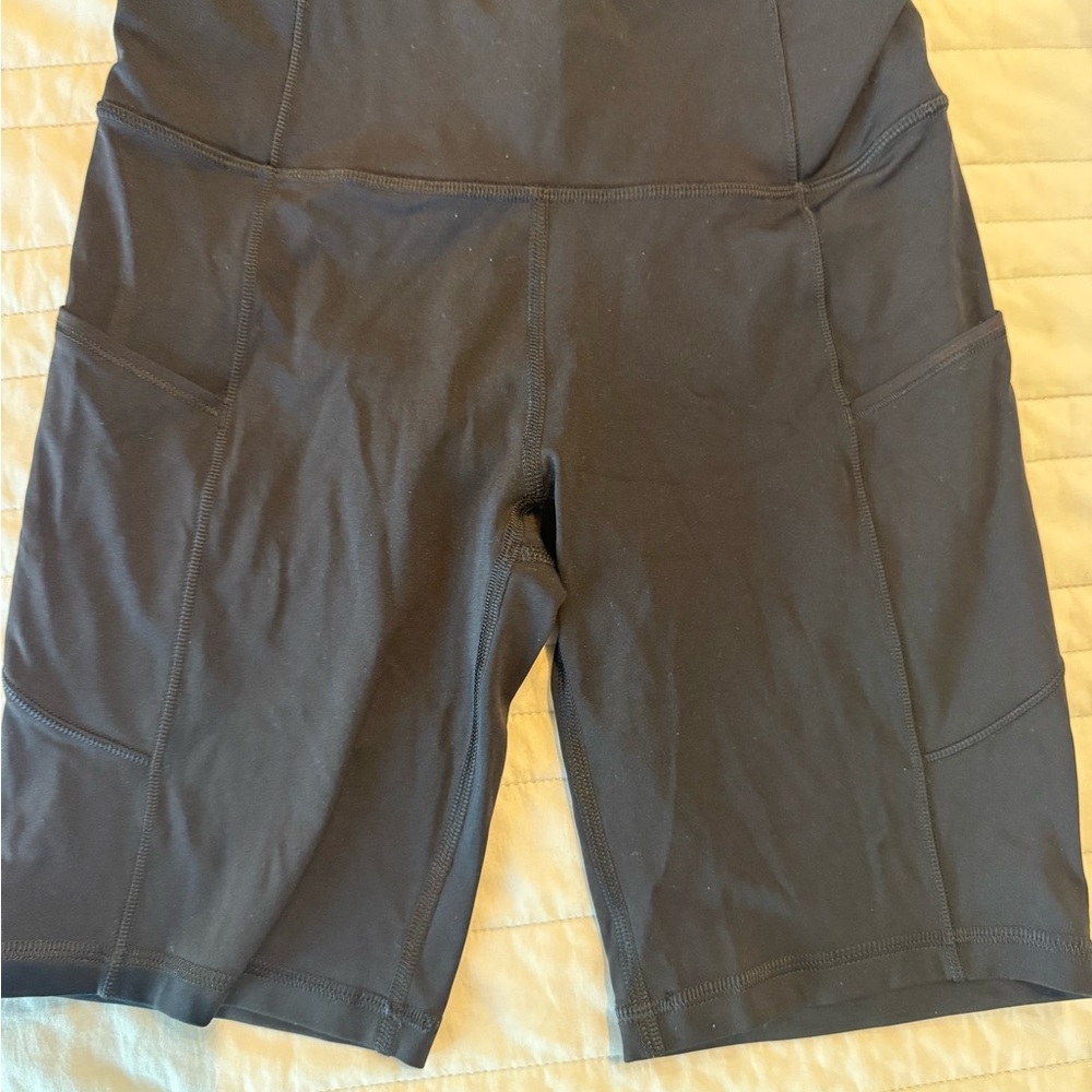 lululemon athletica Black High-Rise Bike Shorts with Side Pockets